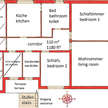 Apartment Schlickendorf 130 M Fuer 4 Personen Komplett Ausgestattet
